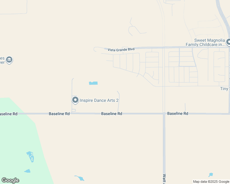 map of restaurants, bars, coffee shops, grocery stores, and more near 6400 Baseline Road in Roseville