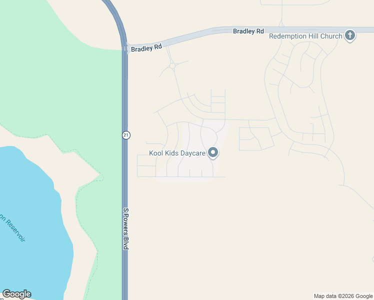 map of restaurants, bars, coffee shops, grocery stores, and more near Wagon Hammer Drive in Colorado Springs