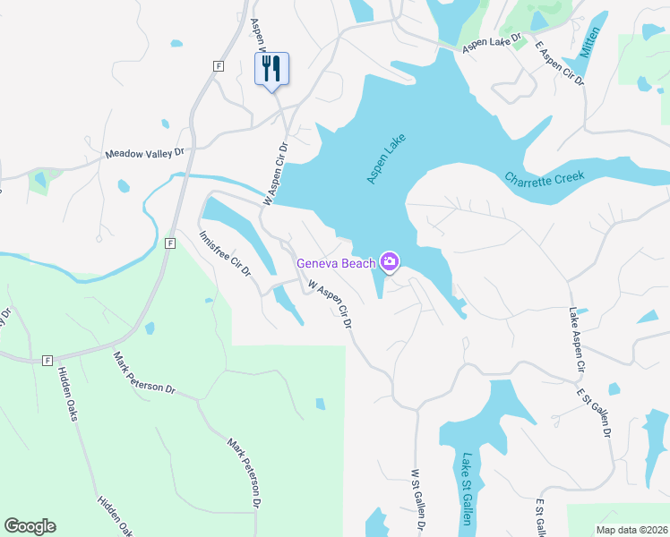 map of restaurants, bars, coffee shops, grocery stores, and more near 61 South Lionshead Drive in Innsbrook