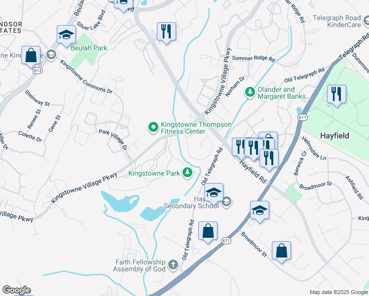 map of restaurants, bars, coffee shops, grocery stores, and more near 7460 Cross Gate Lane in Alexandria