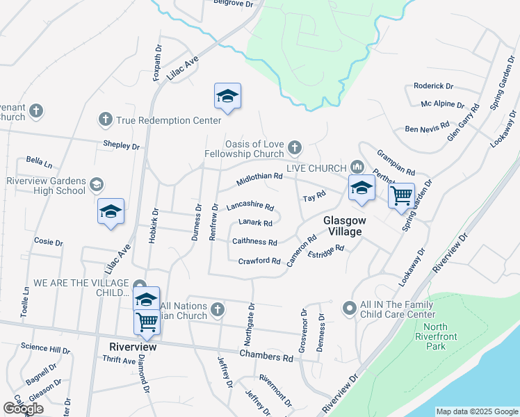 map of restaurants, bars, coffee shops, grocery stores, and more near 338 Lancashire Road in St. Louis