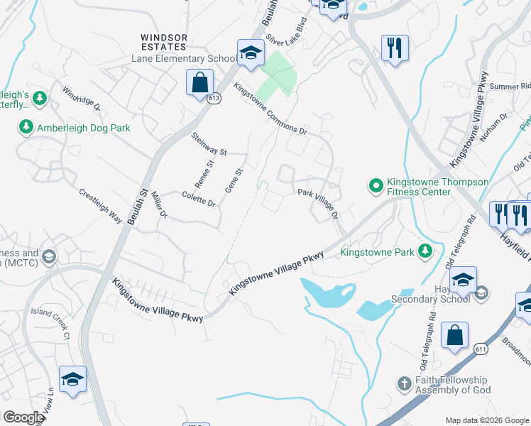 map of restaurants, bars, coffee shops, grocery stores, and more near 6270 Walkers Croft Way in Alexandria