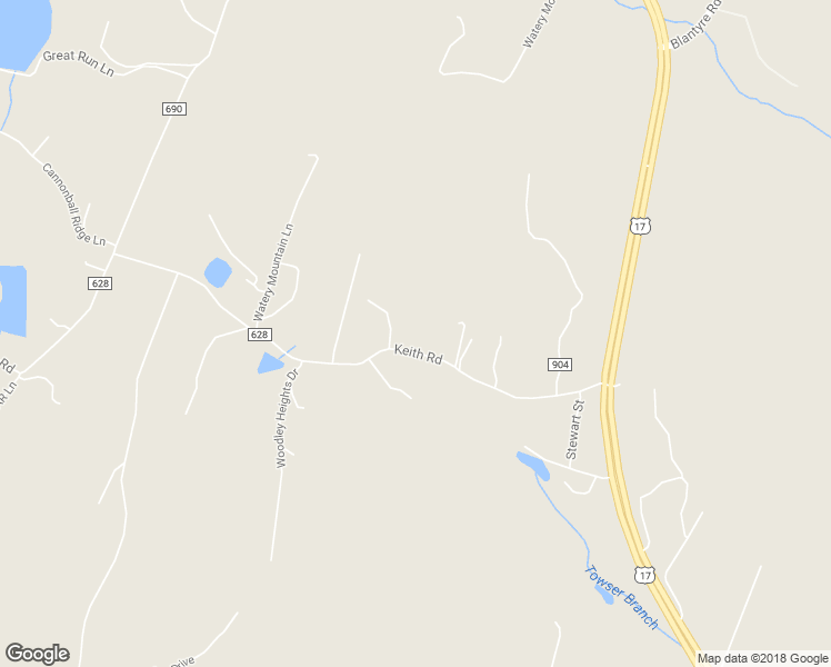 map of restaurants, bars, coffee shops, grocery stores, and more near 7450 Keith Road in Warrenton