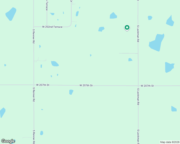 map of restaurants, bars, coffee shops, grocery stores, and more near 15830 West 207th Street in Spring Hill