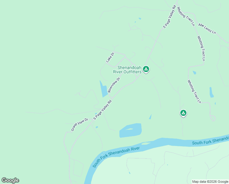 map of restaurants, bars, coffee shops, grocery stores, and more near 202 Riverview Drive in Luray
