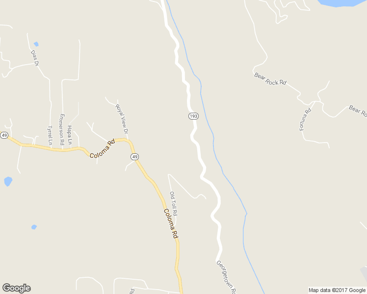 map of restaurants, bars, coffee shops, grocery stores, and more near 2213 Old Toll Road in Placerville