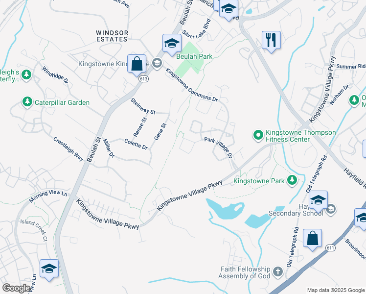 map of restaurants, bars, coffee shops, grocery stores, and more near 6251 Walkers Croft Way in Alexandria