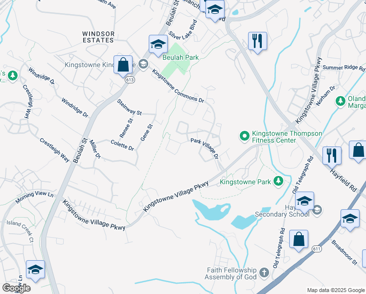 map of restaurants, bars, coffee shops, grocery stores, and more near 6302 Walkers Croft Way in Alexandria