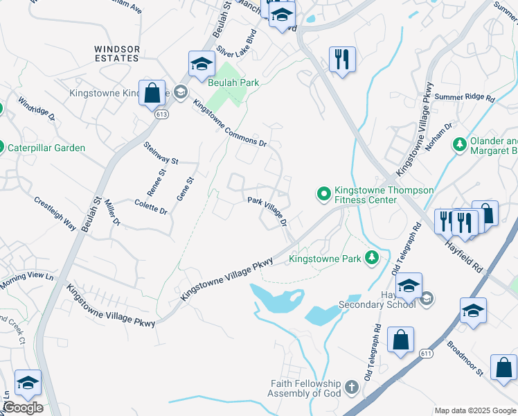 map of restaurants, bars, coffee shops, grocery stores, and more near 6157 Summer Park Ln in Alexandria