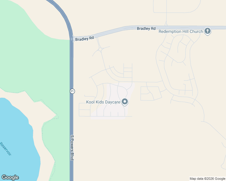 map of restaurants, bars, coffee shops, grocery stores, and more near Wagon Hammer Drive in Colorado Springs