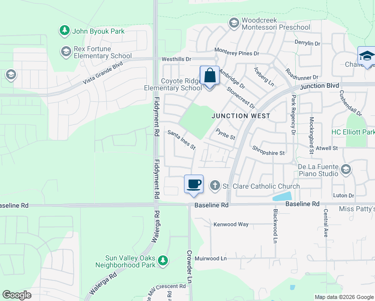 map of restaurants, bars, coffee shops, grocery stores, and more near 209 San Juan Bautista Court in Roseville