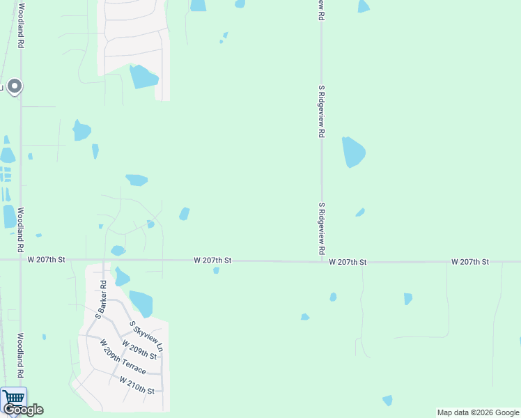 map of restaurants, bars, coffee shops, grocery stores, and more near 18709 West 207th Street in Spring Hill