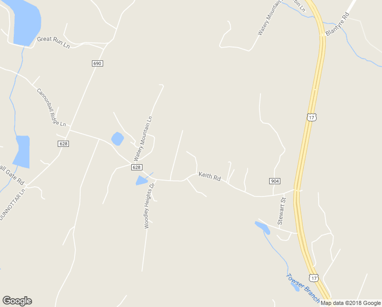 map of restaurants, bars, coffee shops, grocery stores, and more near 7460 Keith Road in Warrenton