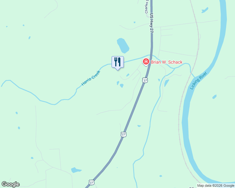 map of restaurants, bars, coffee shops, grocery stores, and more near 310 Links View Drive in Butler