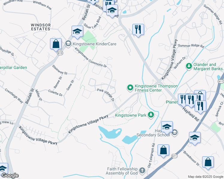 map of restaurants, bars, coffee shops, grocery stores, and more near 6157 Braeleigh Lane in Alexandria