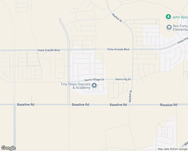 map of restaurants, bars, coffee shops, grocery stores, and more near 6360-6690 Baseline Road in Roseville