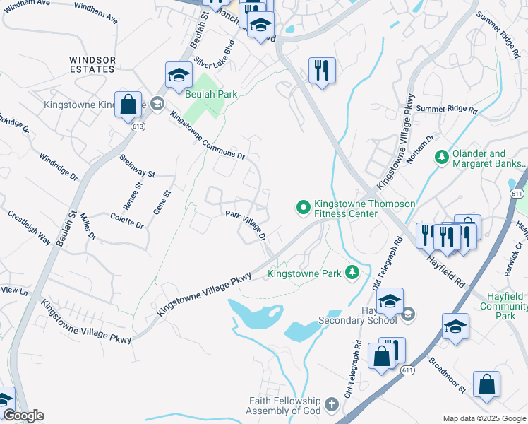 map of restaurants, bars, coffee shops, grocery stores, and more near 6151 Braeleigh Lane in Alexandria