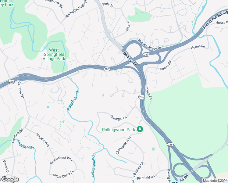 map of restaurants, bars, coffee shops, grocery stores, and more near 8012 Bethelen Woods Lane in Springfield