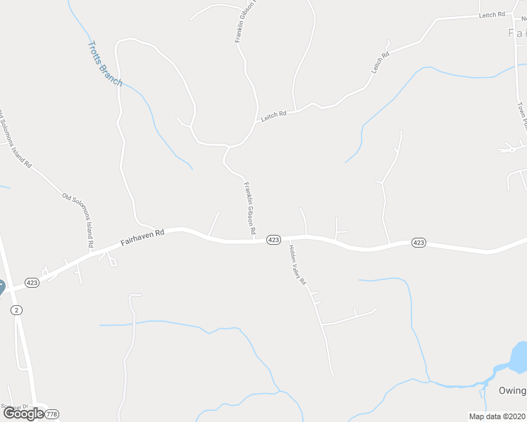 map of restaurants, bars, coffee shops, grocery stores, and more near 208 Fairhaven Road in Tracys Landing