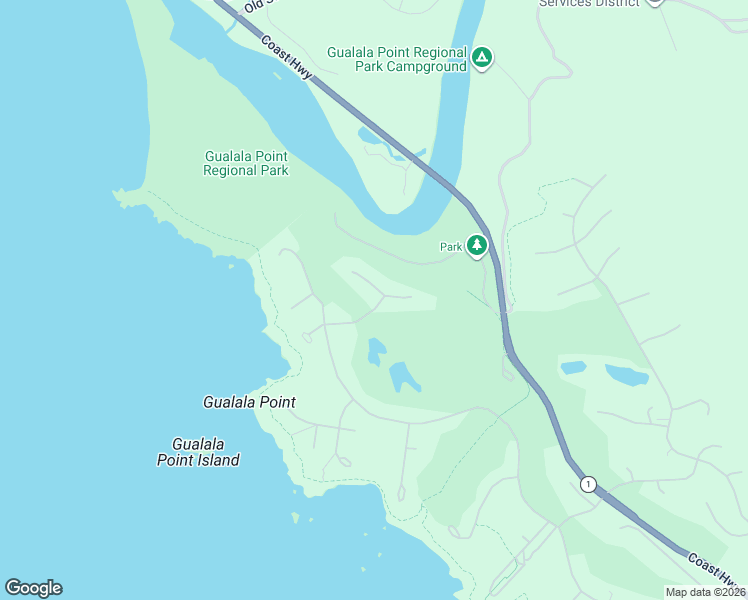 map of restaurants, bars, coffee shops, grocery stores, and more near 157 Broad Reach in Sea Ranch