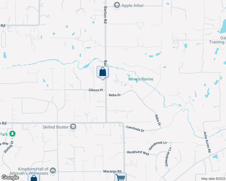 map of restaurants, bars, coffee shops, grocery stores, and more near 5911 Reba Drive in Granite Bay