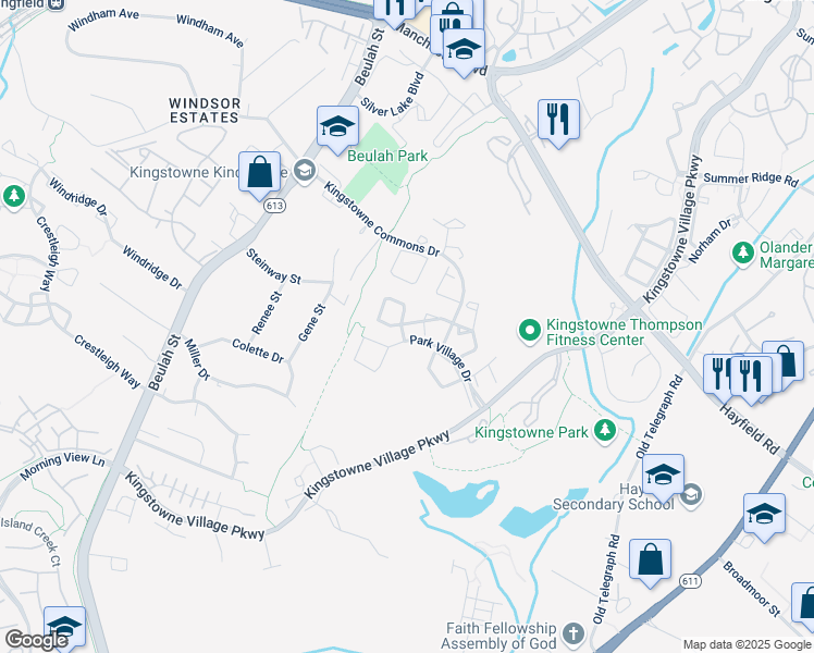 map of restaurants, bars, coffee shops, grocery stores, and more near 7501 Digby Green in Alexandria