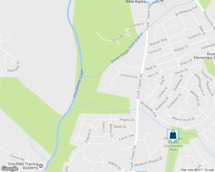 map of restaurants, bars, coffee shops, grocery stores, and more near 9900 Graystone Drive in Upper Marlboro