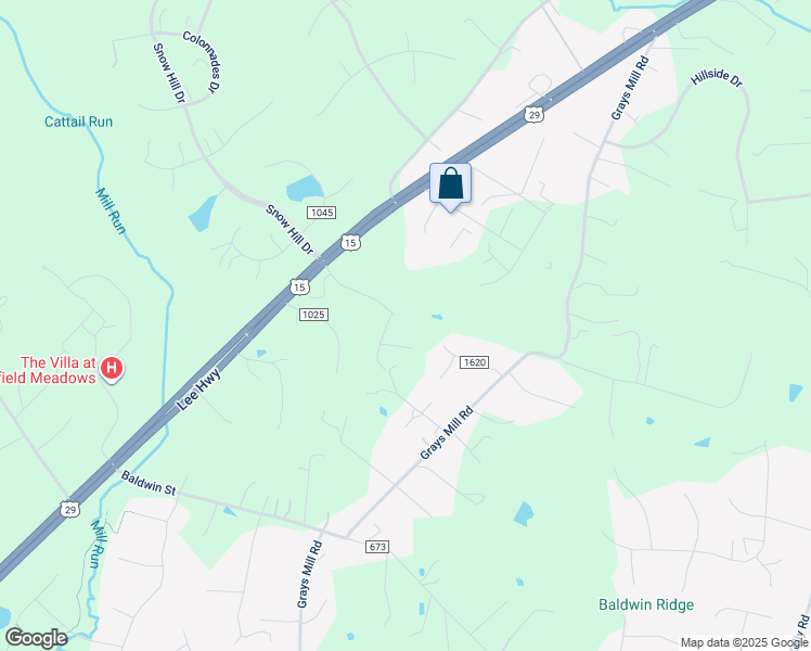 map of restaurants, bars, coffee shops, grocery stores, and more near 5411 Mongoose Ct in Warrenton