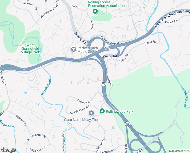map of restaurants, bars, coffee shops, grocery stores, and more near 7370 Jiri Woods Court in Springfield