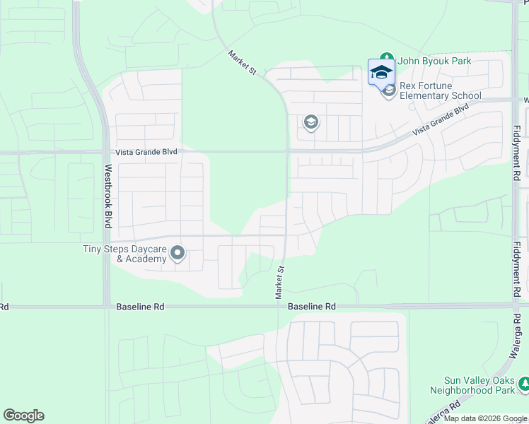 map of restaurants, bars, coffee shops, grocery stores, and more near 6360 Baseline Road in Roseville