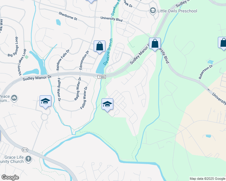 map of restaurants, bars, coffee shops, grocery stores, and more near 9225 Alvyn Lake Circle in Bristow