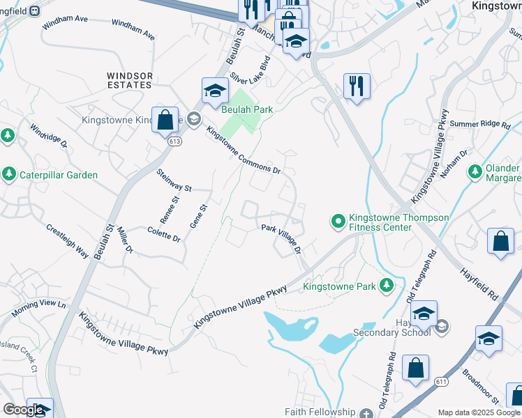 map of restaurants, bars, coffee shops, grocery stores, and more near 7487 Digby Green in Alexandria