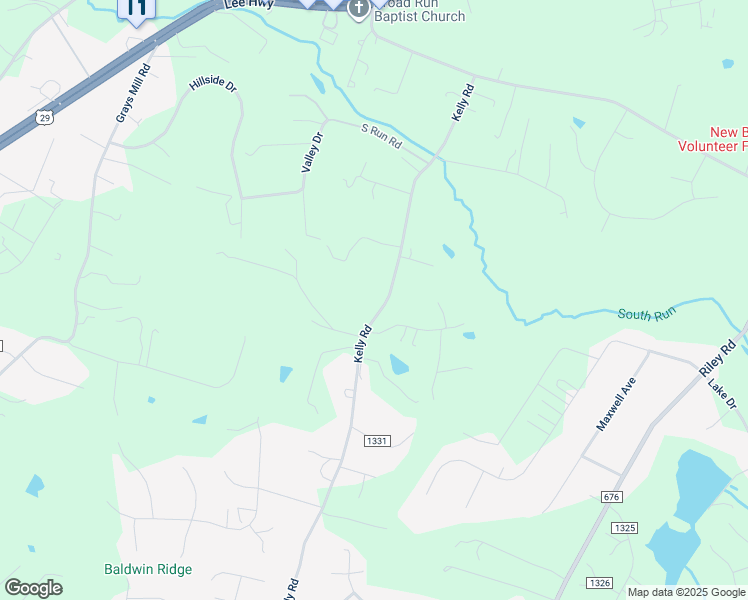 map of restaurants, bars, coffee shops, grocery stores, and more near 6666 Kelly Road in Warrenton