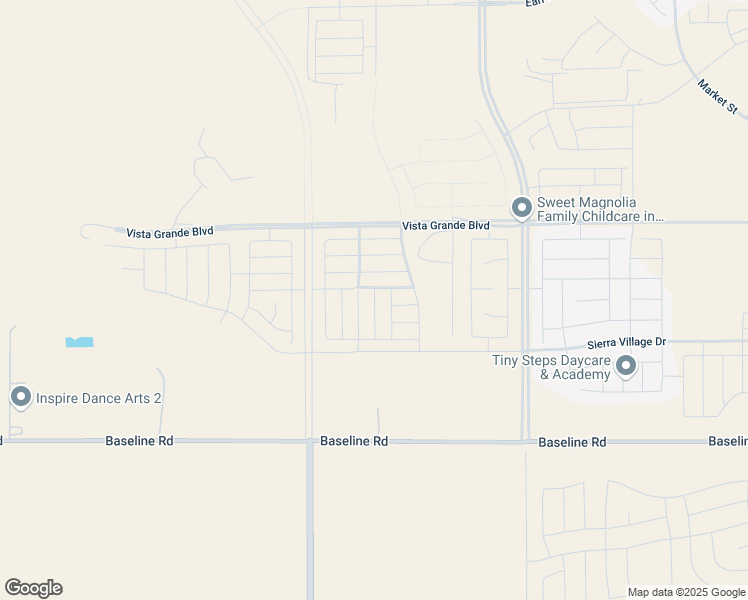 map of restaurants, bars, coffee shops, grocery stores, and more near 5800 Baseline Road in Roseville