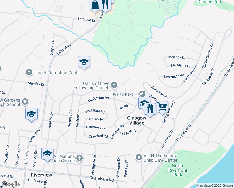 map of restaurants, bars, coffee shops, grocery stores, and more near 323 Shepley Drive in St. Louis