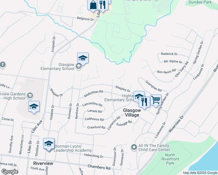 map of restaurants, bars, coffee shops, grocery stores, and more near 363 Shepley Drive in St. Louis