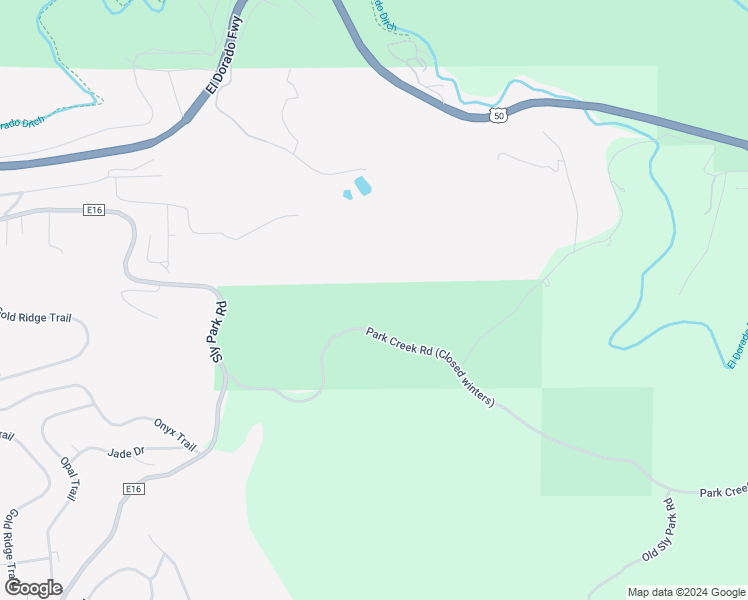 map of restaurants, bars, coffee shops, grocery stores, and more near Sly Park Road in Pollock Pines