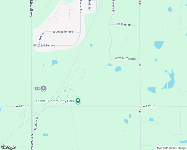map of restaurants, bars, coffee shops, grocery stores, and more near 20490 Beverly Circle in Stilwell