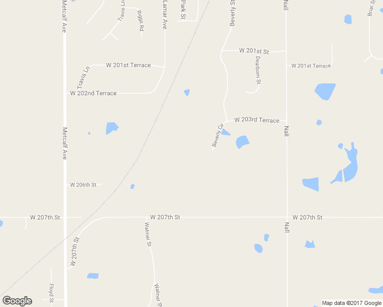 map of restaurants, bars, coffee shops, grocery stores, and more near 20490 Beverly Circle in Stilwell