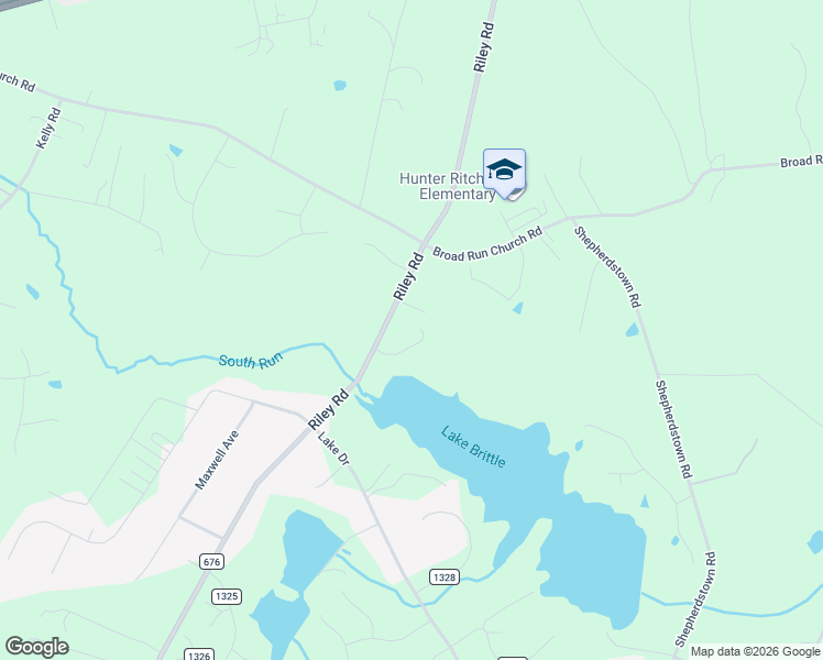 map of restaurants, bars, coffee shops, grocery stores, and more near 6653 Riley Road in Warrenton