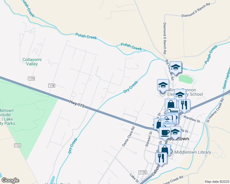 map of restaurants, bars, coffee shops, grocery stores, and more near 20880 Saint Stephens Avenue in Middletown