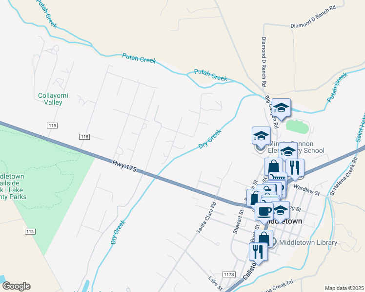 map of restaurants, bars, coffee shops, grocery stores, and more near 20880 Saint Stephens Avenue in Middletown
