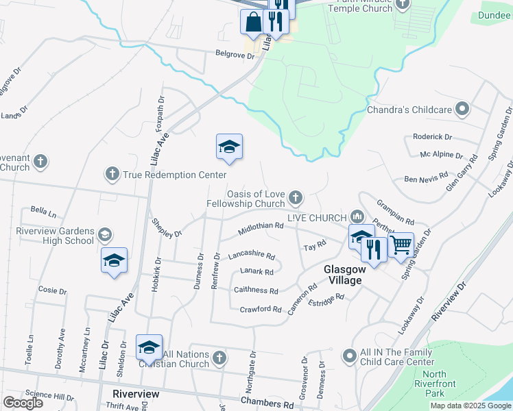 map of restaurants, bars, coffee shops, grocery stores, and more near 421 Shepley Drive in St. Louis