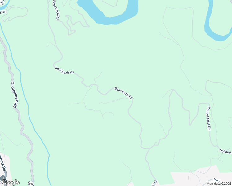 map of restaurants, bars, coffee shops, grocery stores, and more near 2000 Bear Rock Road in Placerville