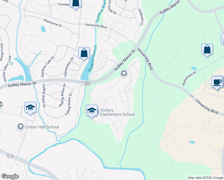 map of restaurants, bars, coffee shops, grocery stores, and more near 9163 Balaton Lake Lane in Bristow