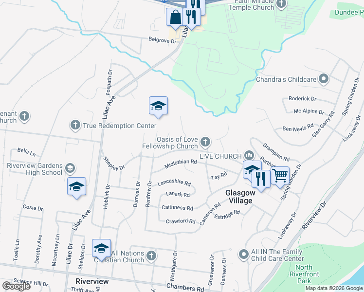 map of restaurants, bars, coffee shops, grocery stores, and more near 421 Shepley Drive in St. Louis
