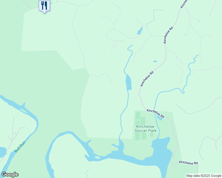 map of restaurants, bars, coffee shops, grocery stores, and more near 8037 Evans Ford Road in Clifton