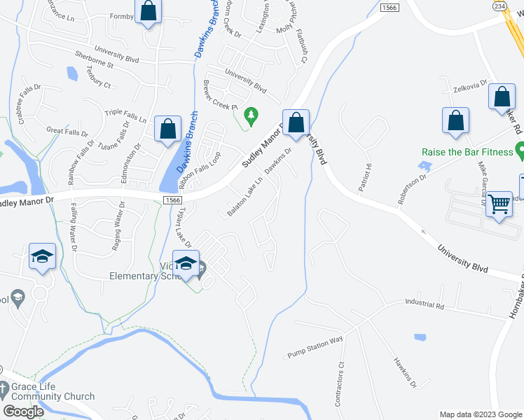 map of restaurants, bars, coffee shops, grocery stores, and more near 11821 Lake Baldwin Drive in Bristow