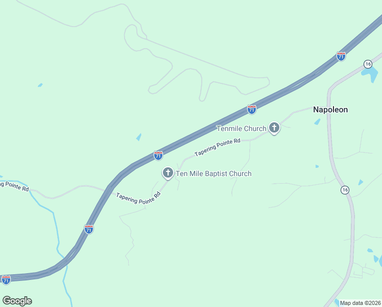 map of restaurants, bars, coffee shops, grocery stores, and more near 1435 Tapering Pointe Road in Glencoe