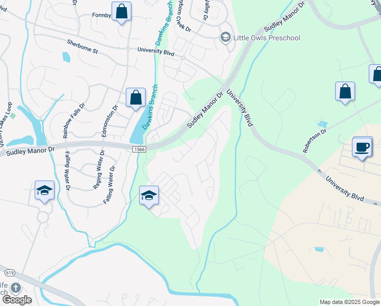map of restaurants, bars, coffee shops, grocery stores, and more near 9139 Balaton Lake Lane in Linton Hall